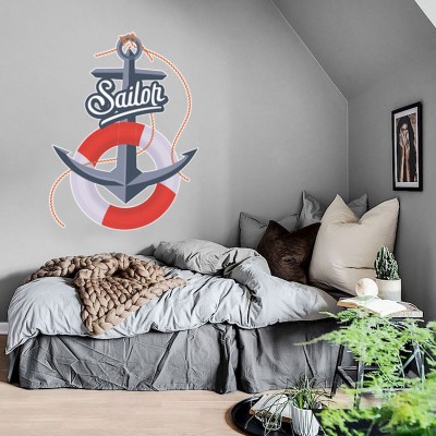 Sailor Ναυτικά Αυτοκόλλητα τοίχου 107 x 80 cm (39167)