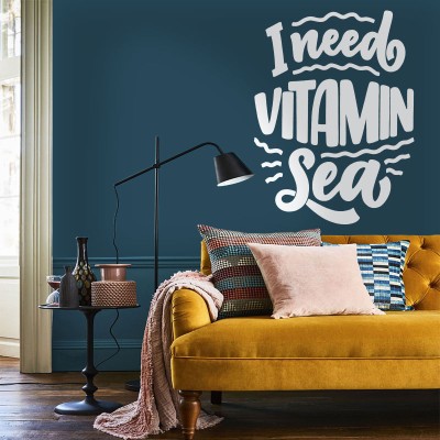 I need Vitamin Sea Ναυτικά Αυτοκόλλητα τοίχου 120 x 90 cm (39207)