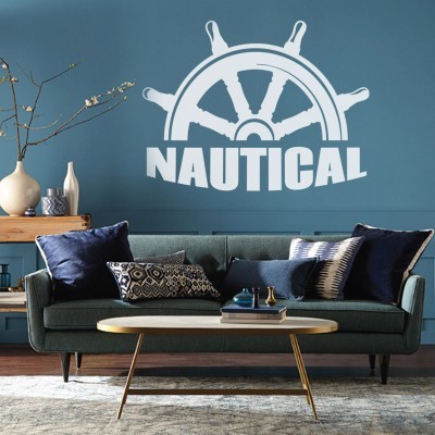 Nautical, Ναυτικά, Αυτοκόλλητα τοίχου, 100 x 75 εκ. (39213)