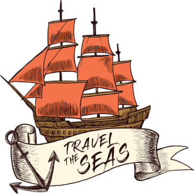 Travel the seas, Ναυτικά, Αυτοκόλλητα τοίχου, 50 x 50 εκ.