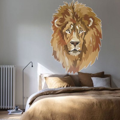 Λιοντάρι-2 Ζώα Αυτοκόλλητα τοίχου 100 x 75 cm (39517)