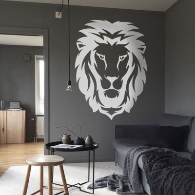 Βλέμμα λιονταριού Ζώα Αυτοκόλλητα τοίχου 100 x 75 cm (39563)