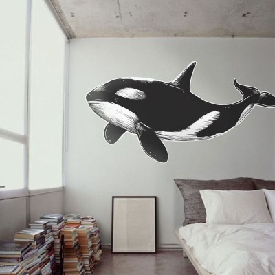 Φάλαινα Ζώα Αυτοκόλλητα τοίχου 40 x 80 cm (39565)