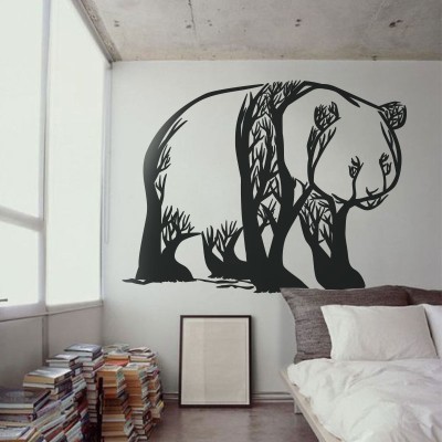 Αρκούδα Ζώα Αυτοκόλλητα τοίχου 75 x 100 cm (39620)