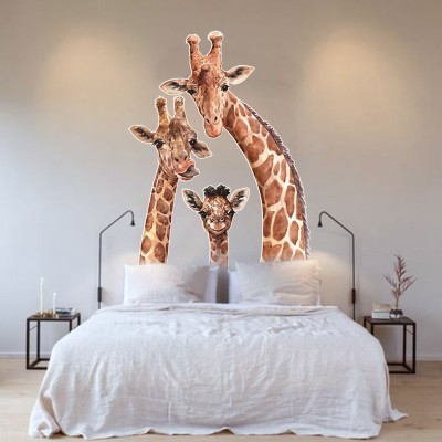 Giraffe Family Ζώα Αυτοκόλλητα τοίχου 100 x 75 cm (39631)