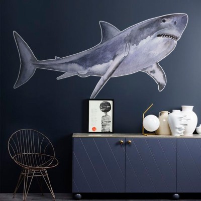 Καρχαρίας Ζώα Αυτοκόλλητα τοίχου 40 x 80 cm (39612)