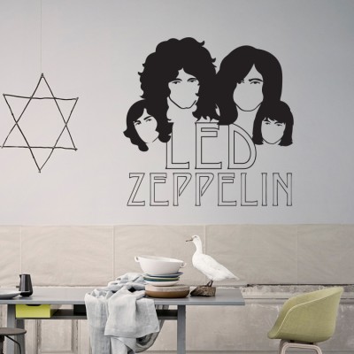 Led Zeppelin faces Λονδίνο Αυτοκόλλητα τοίχου 45 x 45 cm (13279)