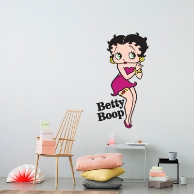 Betty Boop Λονδίνο Αυτοκόλλητα τοίχου 81 x 44 cm (13283)