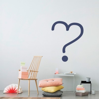 Houseart - ΣΗΜΑΝΤΙΚΟ: Σε περίπτωση διαφοράς τιμής από το κατάστημα ισχύει παντα και μόνο η τιμή του καταστήματος Καρδούλα ερωτηματικό, Διάφορα, Αυτοκόλλητα τοίχου, 45 x