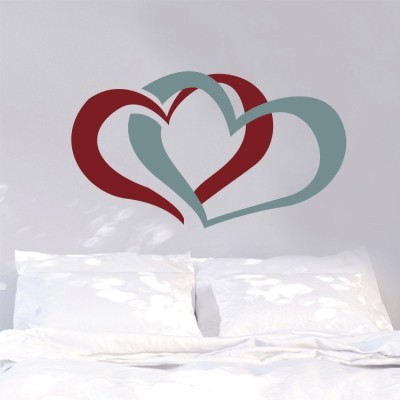 Houseart - ΣΗΜΑΝΤΙΚΟ: Σε περίπτωση διαφοράς τιμής από το κατάστημα ισχύει παντα και μόνο η τιμή του καταστήματος Καρδούλες, Διάφορα, Αυτοκόλλητα τοίχου, 58 x 33 εκ.