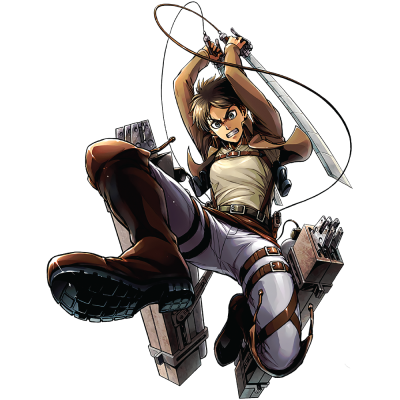 Houseart Eren Jaeger - Attack on Titan, Anime, Αυτοκόλλητα τοίχου, 50 x 65 εκ.