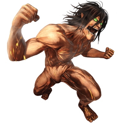 Eren Titan – Attack on Titan, Anime, Αυτοκόλλητα τοίχου, 50 x 56 εκ. (48324)