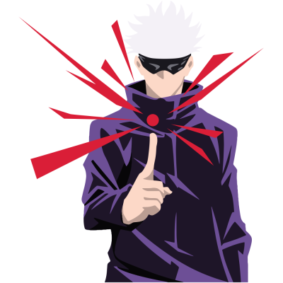 Gojo Satoru – Jujutsu Kaisen, Anime, Αυτοκόλλητα τοίχου, 50 x 57 εκ.