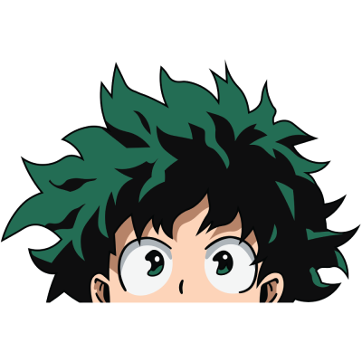 Houseart - ΣΗΜΑΝΤΙΚΟ: Σε περίπτωση διαφοράς τιμής από το κατάστημα ισχύει παντα και μόνο η τιμή του καταστήματος Izuku Midoriya - My Hero Academia, Anime, Αυτοκόλλητα τ