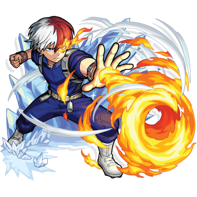 Shouto Todoroki - My Hero Academia, Anime, Αυτοκόλλητα τοίχου, 60 x 50 εκ.