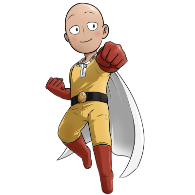 Cute Saitama – One Punch Man Anime Αυτοκόλλητα τοίχου 35 x 46 εκ. (48474)