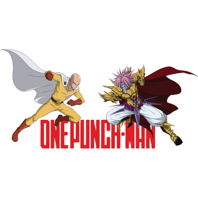 Houseart - ΣΗΜΑΝΤΙΚΟ: Σε περίπτωση διαφοράς τιμής από το κατάστημα ισχύει παντα και μόνο η τιμή του καταστήματος Saitama VS Boros - One Punch Man, Anime, Αυτοκόλλητα το