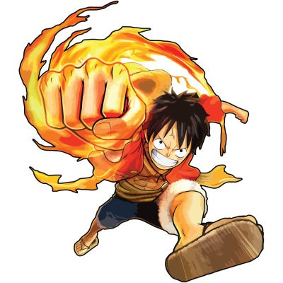 Luffy on fire – One Piece, Anime, Αυτοκόλλητα τοίχου, 50 x 58 εκ.