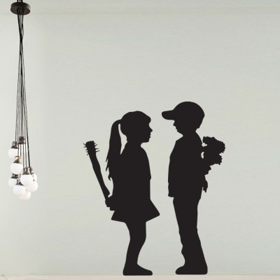 Boy meets girl, Banksy, Αυτοκόλλητα τοίχου, 80 x 98 εκ.
