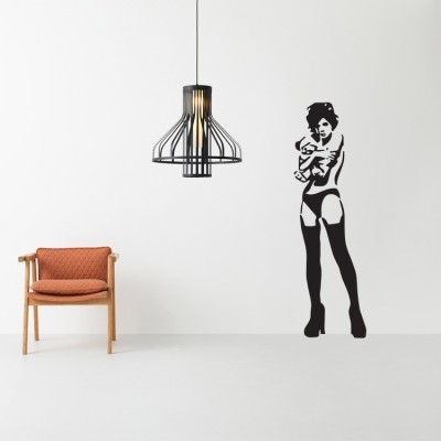 Teddy girl, Banksy, Αυτοκόλλητα τοίχου, 50 x 166 εκ.