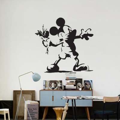 Mickey Banksy Αυτοκόλλητα τοίχου 75 x 80 cm (13257)