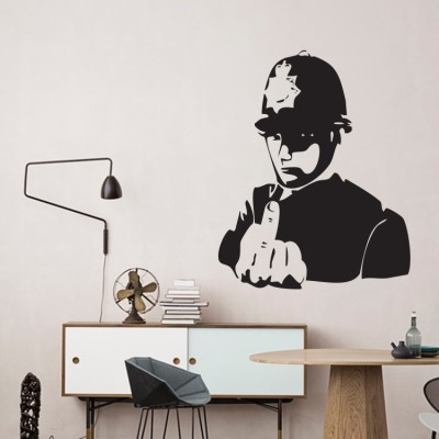Rude copper, Banksy, Αυτοκόλλητα τοίχου, 80 x 100 εκ.