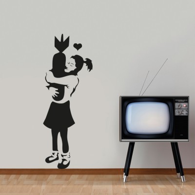 Girl with bomb Banksy Αυτοκόλλητα τοίχου 167 x 60 cm (13259)
