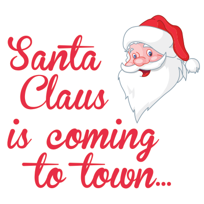 Santa is coming, Χριστουγεννιάτικα, Αυτοκόλλητα βιτρίνα