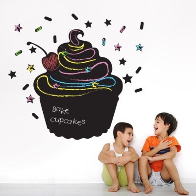 Houseart Cup cake, Μαυροπίνακες, Αυτοκόλλητα τοίχου, 95 x 87 εκ.