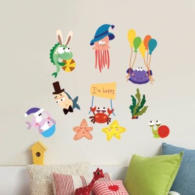 Houseart Βυθός, Παιδικά, Mini Pack αυτοκόλλητα, 91x54 cm