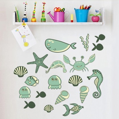 Διακόσμηση παιδικού δωματίου House Art - ΣΗΜΑΝΤΙΚΟ: Σε περίπτωση διαφοράς τιμής από το κατάστημα ισχύει παντα και μόνο η τιμή του καταστήματος Θάλασσα, Παιδικά, Mini Pack αυτοκόλλητα, 100x100 cm