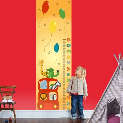 Houseart Πάμε Βόλτα, Αναστημόμετρα, Αυτοκόλλητα τοίχου, 60x200cm