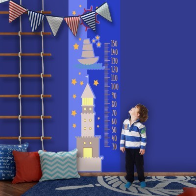 Houseart - ΣΗΜΑΝΤΙΚΟ: Σε περίπτωση διαφοράς τιμής από το κατάστημα ισχύει παντα και μόνο η τιμή του καταστήματος Φάρος και βάρκα, Αναστημόμετρα, Αυτοκόλλητα τοίχου, 60x