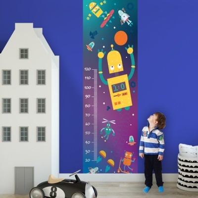 Διακόσμηση παιδικού δωματίου House Art - ΣΗΜΑΝΤΙΚΟ: Σε περίπτωση διαφοράς τιμής από το κατάστημα ισχύει παντα και μόνο η τιμή του καταστήματος Ρομπότ στο Διάστημα, Αναστημόμετρα, Αυτοκόλλητα τοίχου,