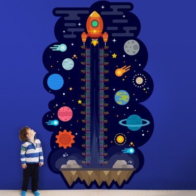 Διακόσμηση παιδικού δωματίου House Art - ΣΗΜΑΝΤΙΚΟ: Σε περίπτωση διαφοράς τιμής από το κατάστημα ισχύει παντα και μόνο η τιμή του καταστήματος Διαστημόπλοιο και πλανήτες, Αναστημόμετρα, Αυτοκόλλητα