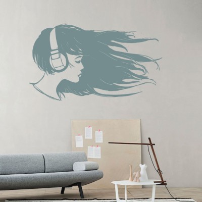 Κοπέλα, Φιγούρες, Αυτοκόλλητα τοίχου, 50 x 29 εκ.