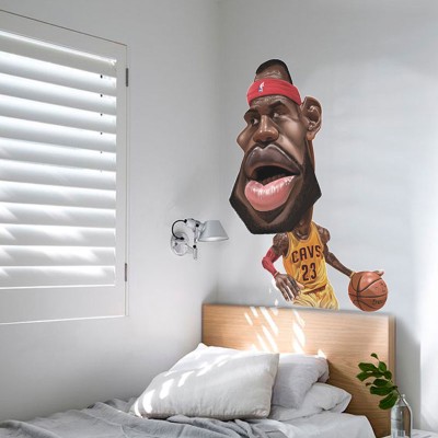 Lebron James 23 Φιγούρες Αυτοκόλλητα τοίχου 104 x 70 cm (40004)