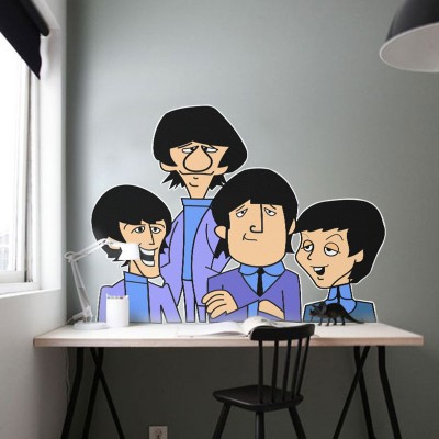 The Beatles συγκρότημα, Φιγούρες, Αυτοκόλλητα τοίχου, 100 x 75 εκ. (40042)