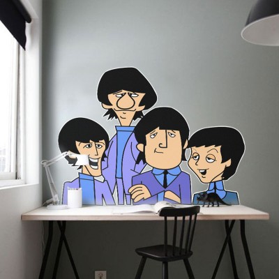 The Beatles συγκρότημα, Φιγούρες, Αυτοκόλλητα τοίχου, 100 x 75 εκ.
