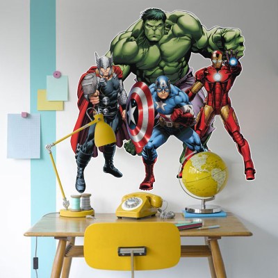 Avengers, Φιγούρες, Αυτοκόλλητα τοίχου, 70 x 70 εκ. (40043)