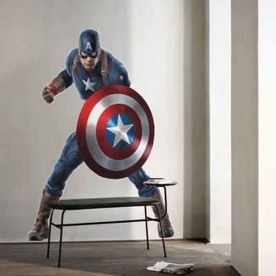 Captain America, Φιγούρες, Αυτοκόλλητα τοίχου, 70 x 93 εκ.