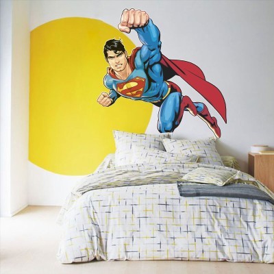 Superman στον αέρα, Φιγούρες, Αυτοκόλλητα τοίχου, 70 x 70 εκ.