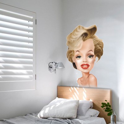 Merilyn Monroe-3, Φιγούρες, Αυτοκόλλητα τοίχου, 60 x 89 εκ.