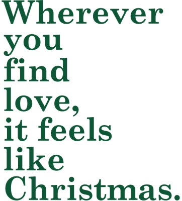 …Feels like Christmas Χριστουγεννιάτικα Αυτοκόλλητα βιτρίνας 45 x 40 cm (13310)