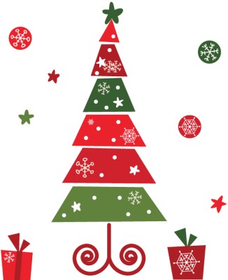 Διακόσμηση παιδικού δωματίου House Art - ΣΗΜΑΝΤΙΚΟ: Σε περίπτωση διαφοράς τιμής από το κατάστημα ισχύει παντα και μόνο η τιμή του καταστήματος Christmas colorful tree, Χριστουγεννιάτικα, Αυτοκόλλητα