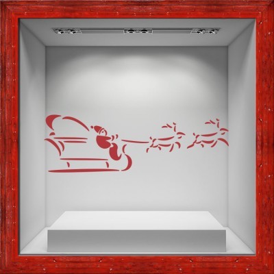 \'Ελκηθρο, Χριστουγεννιάτικα, Αυτοκόλλητα βιτρίνας, 100