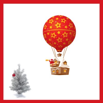 Houseart - ΣΗΜΑΝΤΙΚΟ: Σε περίπτωση διαφοράς τιμής από το κατάστημα ισχύει παντα και μόνο η τιμή του καταστήματος Αερόστατο, Χριστουγεννιάτικα, Αυτοκόλλητα βιτρίνας, 38