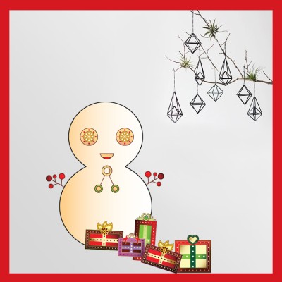 Houseart - ΣΗΜΑΝΤΙΚΟ: Σε περίπτωση διαφοράς τιμής από το κατάστημα ισχύει παντα και μόνο η τιμή του καταστήματος Πολύχρωμος Χιονάνθρωπος, Χριστουγεννιάτικα, Αυτοκόλλητα