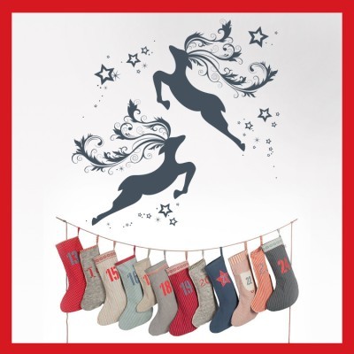 Χαρούμενα Ελαφάκια, Χριστουγεννιάτικα, Αυτοκόλλητα βιτρ