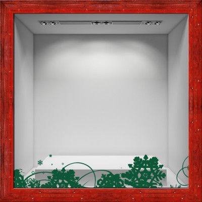 Χριστουγεννιάτικα Αστέρια, Χριστουγεννιάτικα, Αυτοκόλλητα βιτρίνας, 150 x 18 εκ.